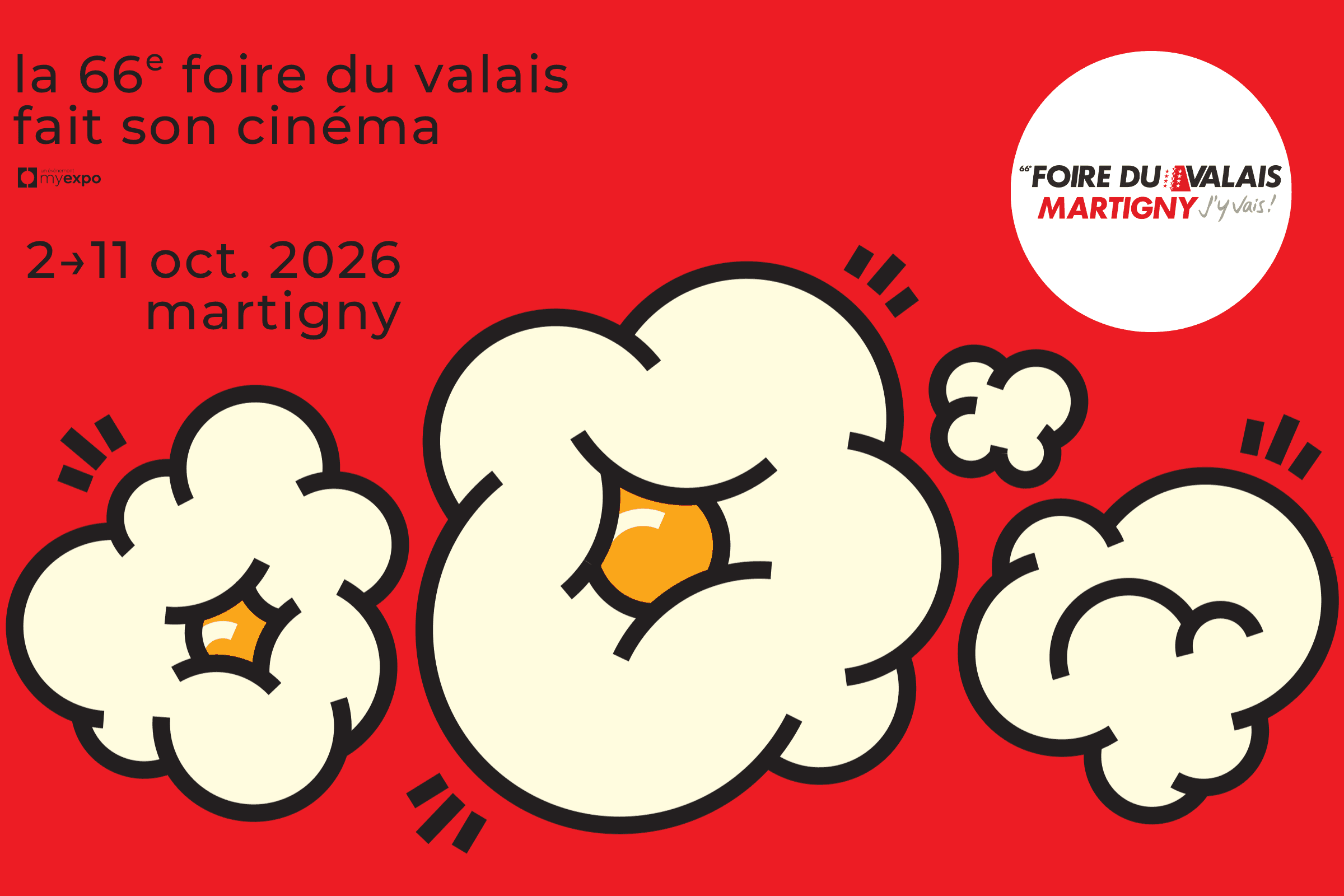 Ile Tots Bag <h2 dir="ltr"><strong>25 x 2 entrées pour la Foire du Valais 2026, à Martigny</strong></h2>
<p dir="ltr">Du 2 au 11 octobre 2026, la Foire du Valais revient à Martigny pour une nouvelle édition placée sous le thème du cinéma.</p>
<p dir="ltr">Véritable rendez-vous incontournable de l’automne, la Foire du Valais rassemble chaque année de nombreux exposants et visiteurs dans une ambiance festive et conviviale. Entre découvertes, animations et moments de partage, cette nouvelle édition promet une nouvelle fois une expérience riche et vivante au cœur du Valais.</p>
<p><strong id="docs-internal-guid-6e763833-7fff-7143-c211-3ce9b1511e0f">Tentez votre chance et remportez deux entrées pour profiter pleinement de l’ambiance incontournable de la Foire du Valais!</strong></p>
<p dir="ltr"><span style="color: #d51130;"><strong id="docs-internal-guid-3c086dc3-7fff-248d-0393-e91def148ef0">Concours terminé!</strong></span></p>